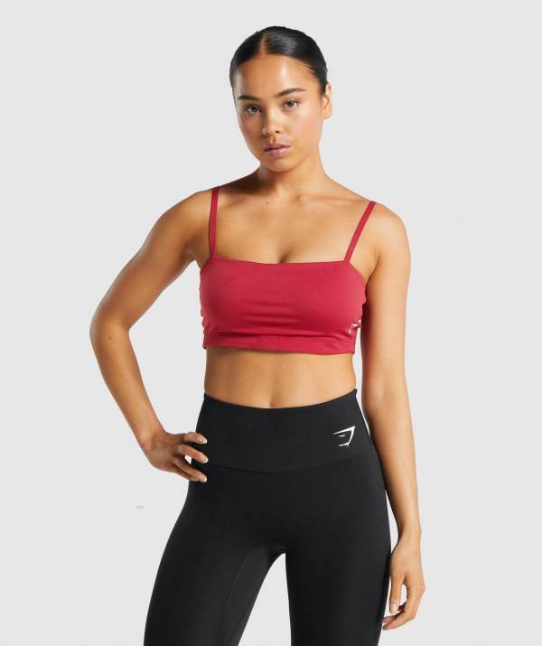 Damske Športové Podprsenky Gymshark Bandeau Bordove | TY1980235